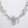 EVER FAITH Silver Tone Austrian Necklace in Women's Jewelry Sets