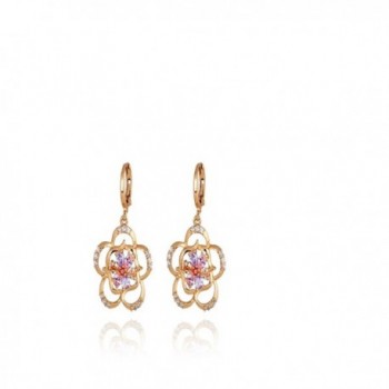 YAZILIND Charming Colorful Zirconia Earrings