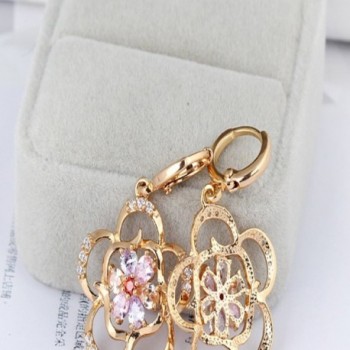 YAZILIND Charming Colorful Zirconia Earrings in Women's Drop & Dangle Earrings