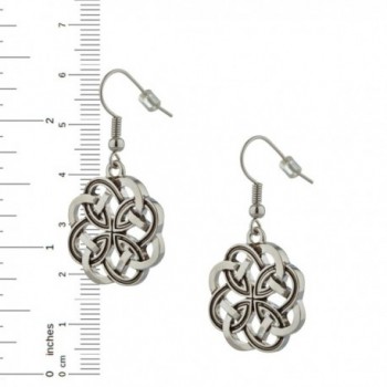 Celtic Knot Earrings- Rhodium Plated - C1128JXNCDD