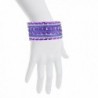 Lux Accessories Purple Glitter Wedding in Women's Bangle Bracelets