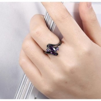 Womens Plated Purple Zircon Wedding