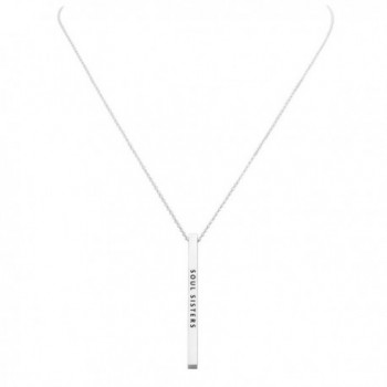 Rosemarie Collections Vertical Pendant Necklace