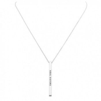 Rosemarie Collections Vertical Pendant Necklace