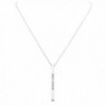 Rosemarie Collections Vertical Pendant Necklace