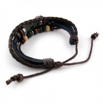 Fashion Bracelet Leather Handmade Braided in Women's Strand Bracelets