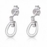 Sterling Silver Rhodium Plated Earrings