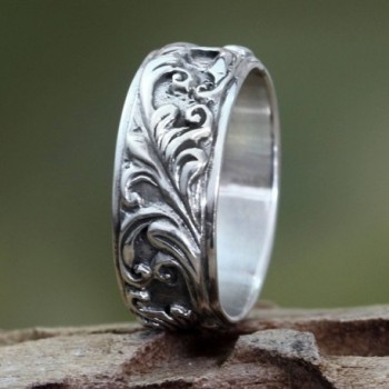 NOVICA Sterling Silver Flourishing Foliage