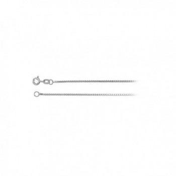 1.1mm Solid Box Chain Necklace in Sterling Silver - C512N41D1KD