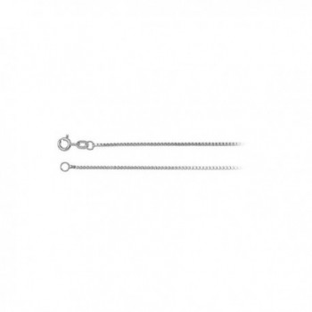 1.1mm Solid Box Chain Necklace in Sterling Silver - C512N41D1KD