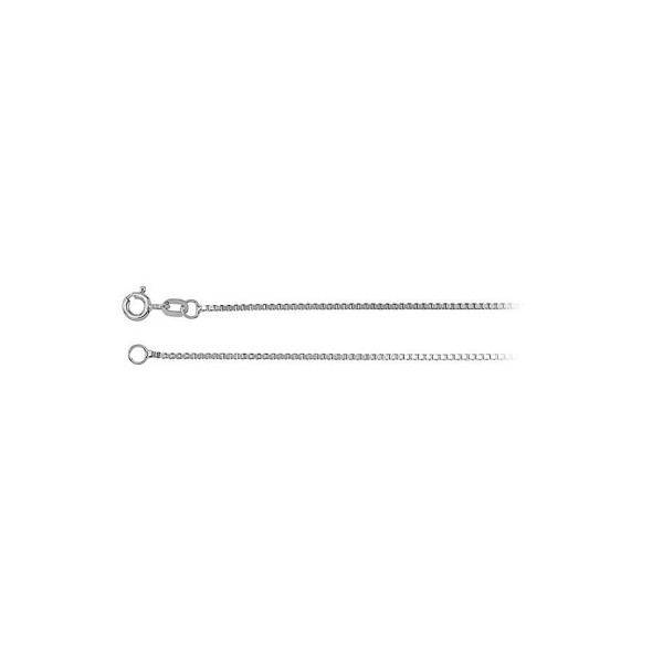 1.1mm Solid Box Chain Necklace in Sterling Silver - C512N41D1KD