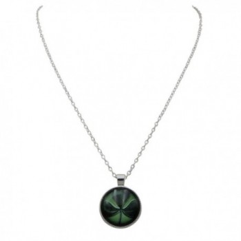 Rosemarie Collections Shamrock Cabochon Necklace