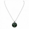 Rosemarie Collections Shamrock Cabochon Necklace