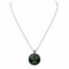 Rosemarie Collections Shamrock Cabochon Necklace