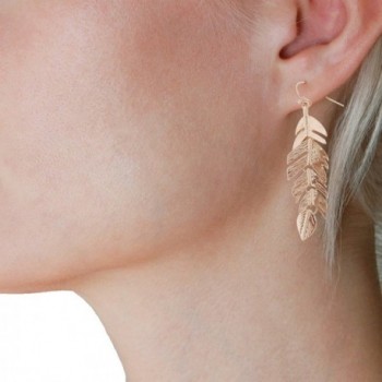 Humble Chic Floating Feathers Earrings in Women's Drop & Dangle Earrings