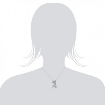Sterling Diamond Mermaid Necklace Pendant in Women's Pendants