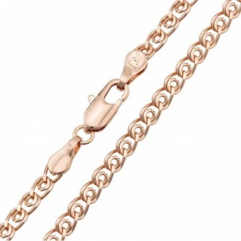 Rose Gold Plated Necklace for Women and Men- Hypoallergenic- Chain "Love" by Olivia Star - CU189N6HDU7