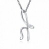 Bling Jewelry Sterling Initial Necklace