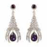 BriLove Teardrop Cocktail Chandelier Gold Tone - Gold-Tone Amethyst Color - C7123ZWJ6KL