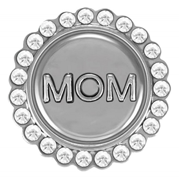 Ginger Snaps BLING MOM SN02-07 Interchangeable Jewelry Snap Accessory - CI122ZGSKWX