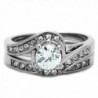 Rhodium Plated Sterling Vintage Engagement