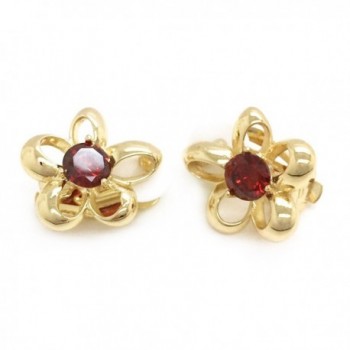 Flower Earrings Plated Women Fashion