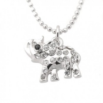 Spinningdaisy Silver Plated Crystal Elephant