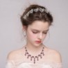 BriLove Gorgeous Statement Silver Tone Birthstone in Women's Jewelry Sets