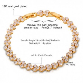 Plated Bracelet Zircon Tennis Bracelets