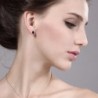 Sapphire Sterling Silver 4 prong Earrings