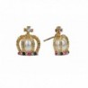 Chaped Earring Colorful Crystal Artificial