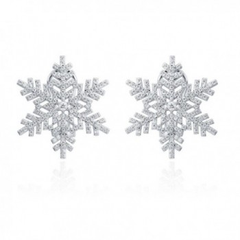 ZS Jewelry New Snowflake Stud Earring Cubic Zirconia Fashion Jewelry For Women - CY182KRIETD