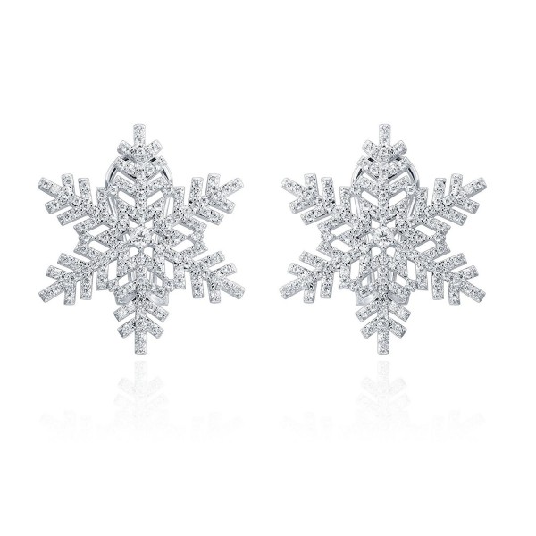 ZS Jewelry New Snowflake Stud Earring Cubic Zirconia Fashion Jewelry For Women - CY182KRIETD