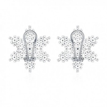 ZS Jewelry Snowflake Earring Zirconia