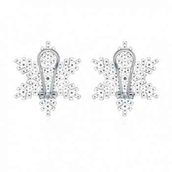 ZS Jewelry Snowflake Earring Zirconia