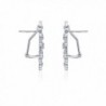 ZS Jewelry Snowflake Earring Zirconia in Women's Clip-Ons Earrings