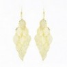Maying Womens Gold tone Dangle Earrings