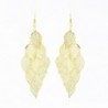 Maying Womens Gold tone Dangle Earrings