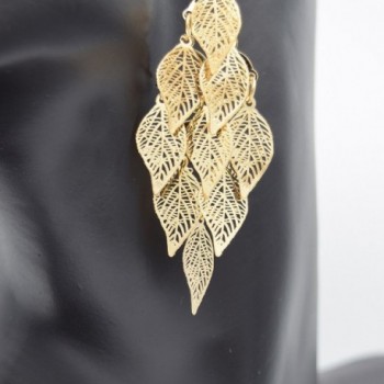 Maying Womens Gold tone Dangle Earrings in Women's Drop & Dangle Earrings