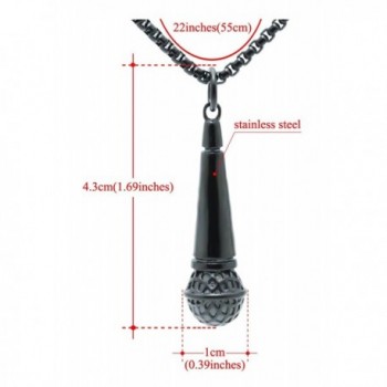 titanium necklace fashion pendant microphone