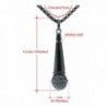 titanium necklace fashion pendant microphone