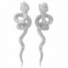 De Buman Sterling Silver Diamond Snake Earrings (G-H- SI1-SI2) - CW119SFJWJ5
