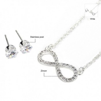 Neoglory Platinum Zirconia Necklaces Sensitive in Women's Jewelry Sets