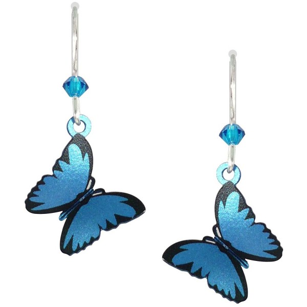 Sienna Sky 3-D Blue Morpho Butterfly Earrings 1665 - CY11HCEFDSX