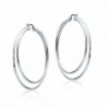 Sterling Silver Diamond cut Double Earrings