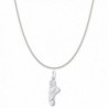Rembrandt Charms Sterling Silver Ballet Pointe Shoe Charm on a 16- 18 or 20 inch Rope- Box or Curb Chain Necklace - CZ1895QI6IO