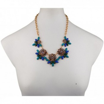 Lux Accessories Synthetic Turquoise Statement