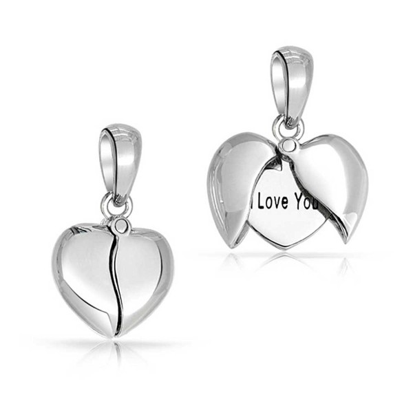 Bling Jewelry Sterling Silver Opening Heart I Love You Message Pendant - CW11C14V4IR