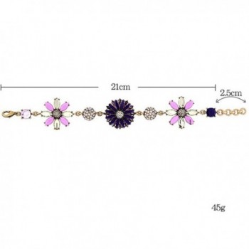 Fashion Gold Plated Rhinestone Adjustable Bracelet in Women's Link Bracelets