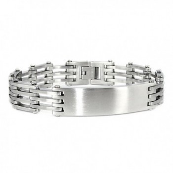 Stainless Steel Open Link Identification ID Bracelet- 8.25" - CF11EFUPODL